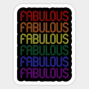 FABULOUS Sticker